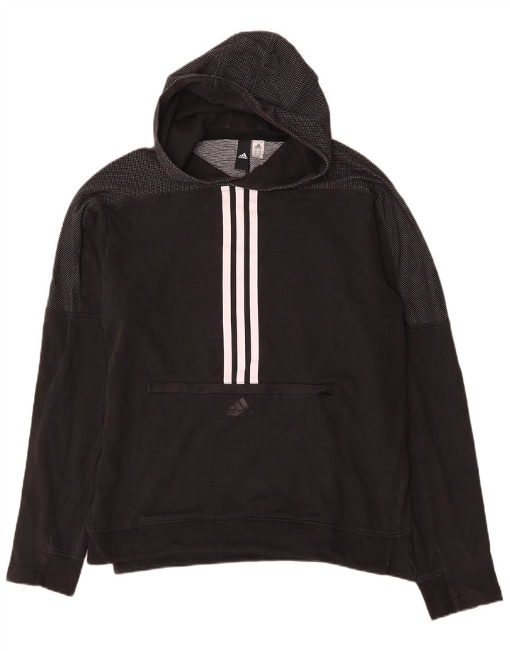 Adidas Herre hættetrøje Jumper Medium Sort Bomuld