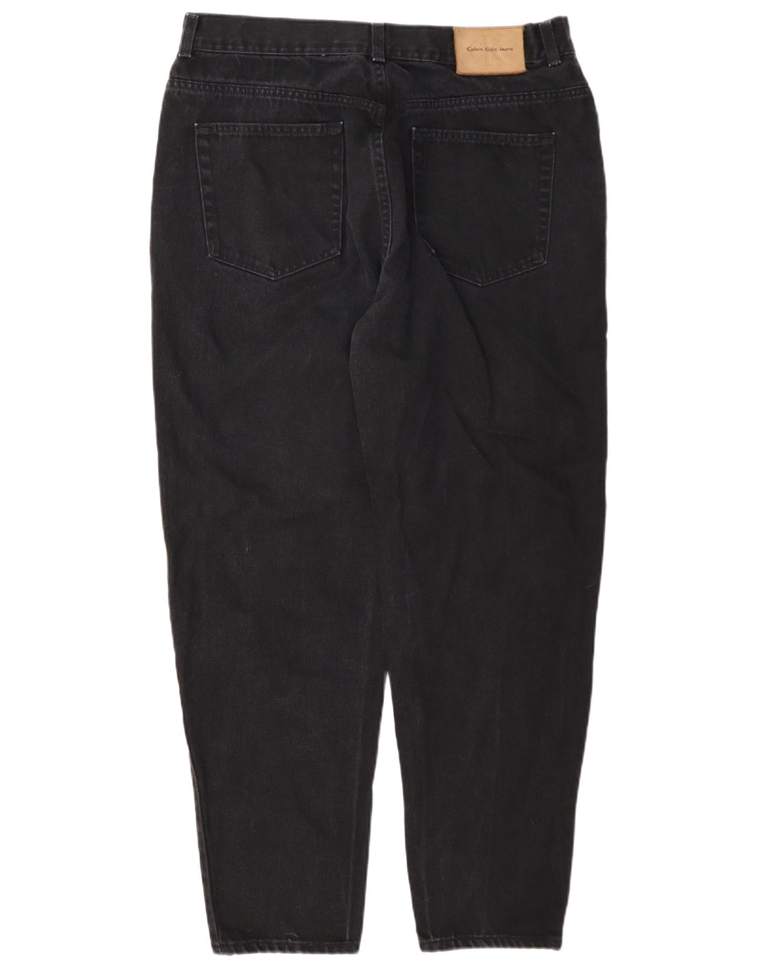 Calvin Klein Herre tilspidsede jeans W36 L30 sort bomuld