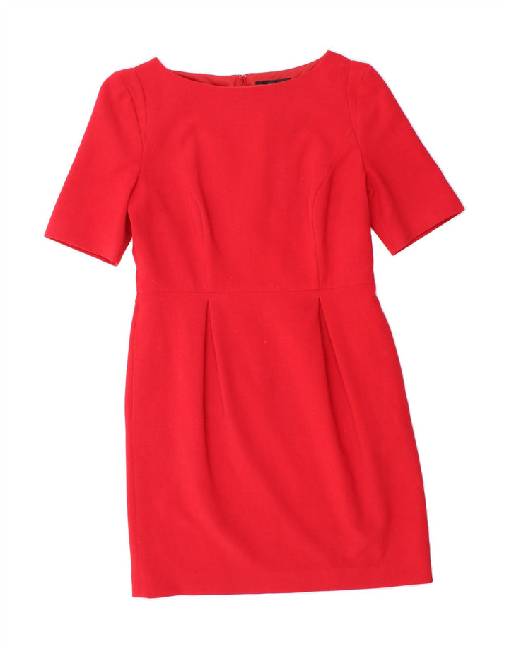 COAST Womens Sheath Dress UK 14 Medium Red Polyester Vintage Coast and Second-Hand Coast from Messina Hembry 