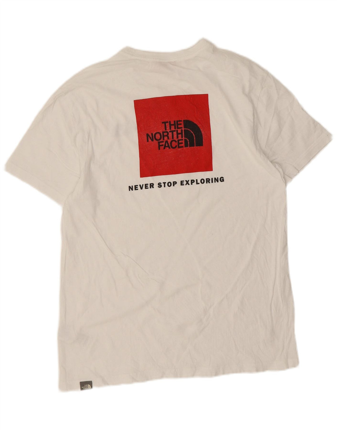 The North Face Herre grafisk T-shirt Top Medium Hvid Bomuld