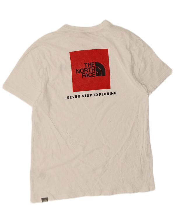 The North Face Herre grafisk T-shirt Top Medium Hvid Bomuld