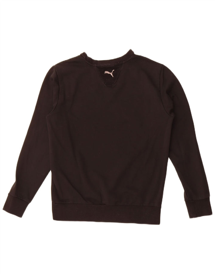 Puma Herre Grafisk Sweatshirt Jumper Medium Sort Bomuld