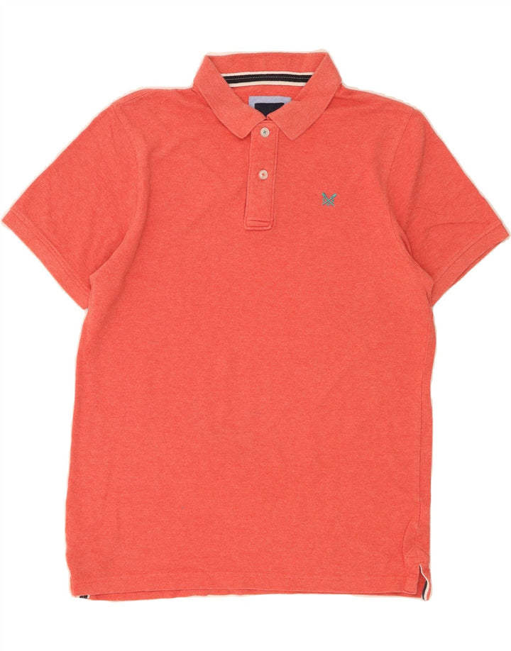 CREW CLOTHING Mens Polo Shirt Large Red Cotton Vintage Crew Clothing and Second-Hand Crew Clothing from Messina Hembry 