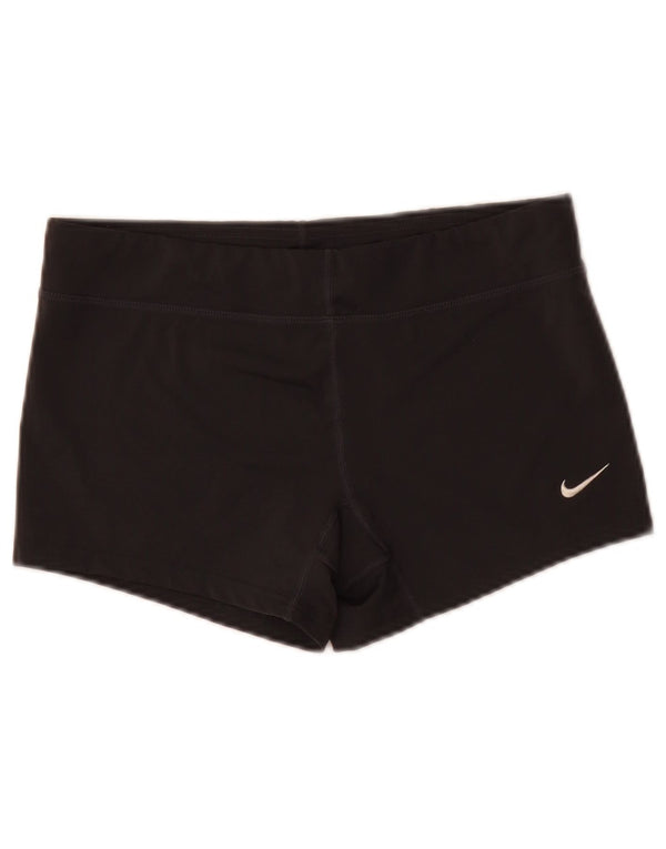 Nike Womens Dri Fit Sport Shorts UK 12 Medium Black Polyester