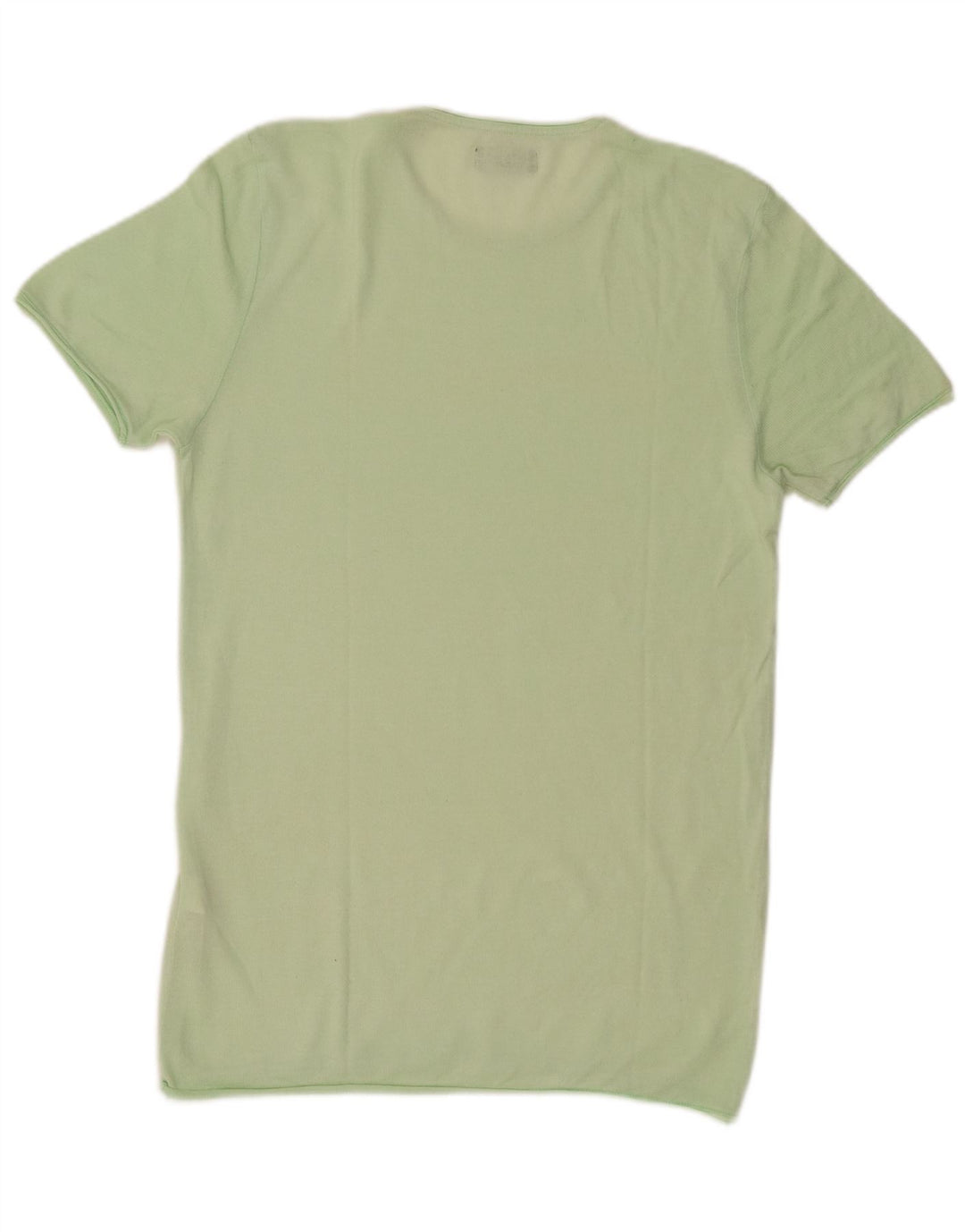 Zara Herre T-Shirt Top Medium Grøn Bomuld