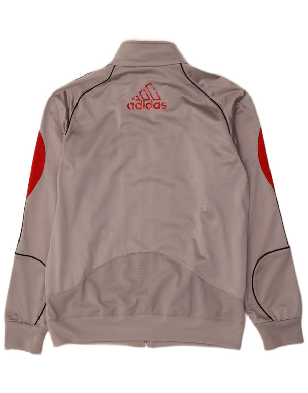Adidas Herre grafisk træningsdragt Topjakke UK 42/44 Stor grå farveblok