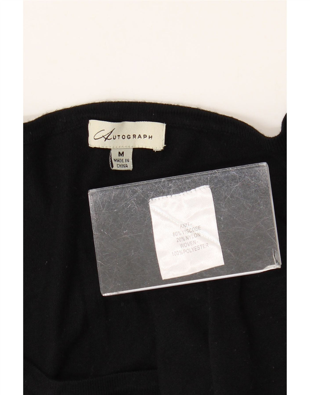 Marks & Spencer Womens Autograph Bluse Top UK 14 Medium Black Colourblock