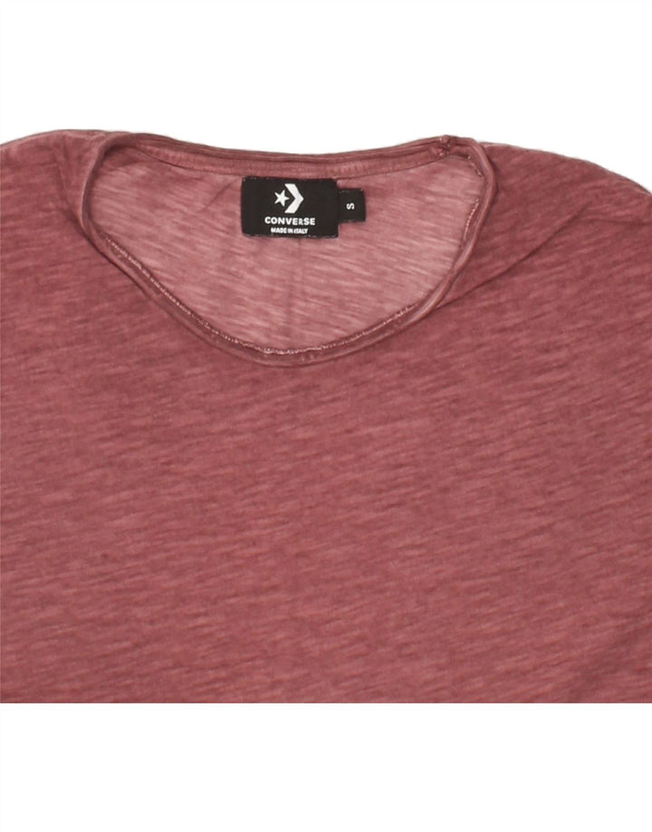 CONVERSE Mens T-Shirt Top Small Maroon Vintage Converse and Second-Hand Converse from Messina Hembry 
