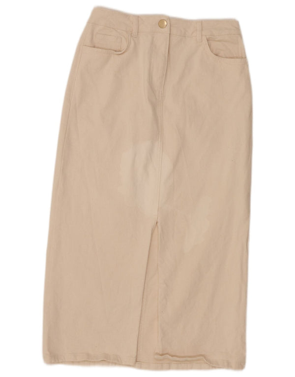 Phase Eight Dame Denim Nederdel UK 10 Small W28 Off White Bomuld