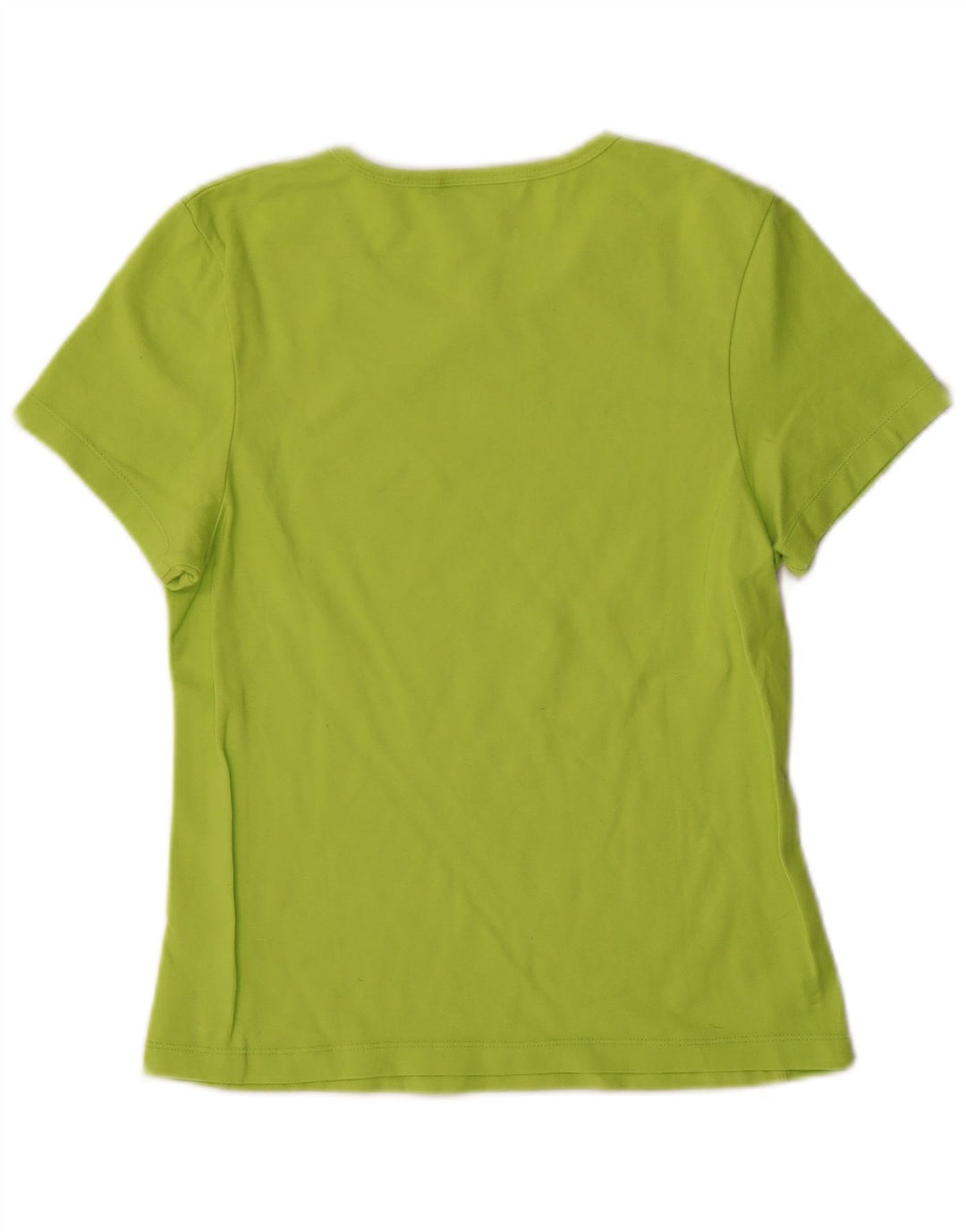 Champion Dame T-Shirt Top UK 14 Stor Grøn Polyester