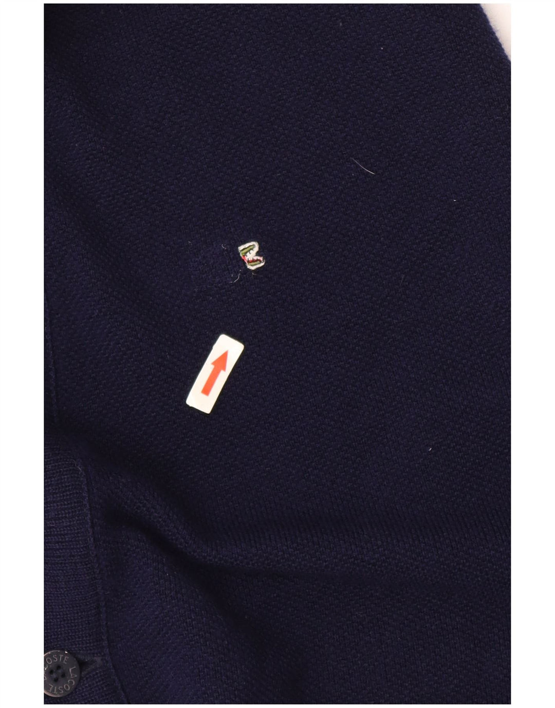 Lacoste Herre cardigantrøje str. 6 XL Marineblå Uld