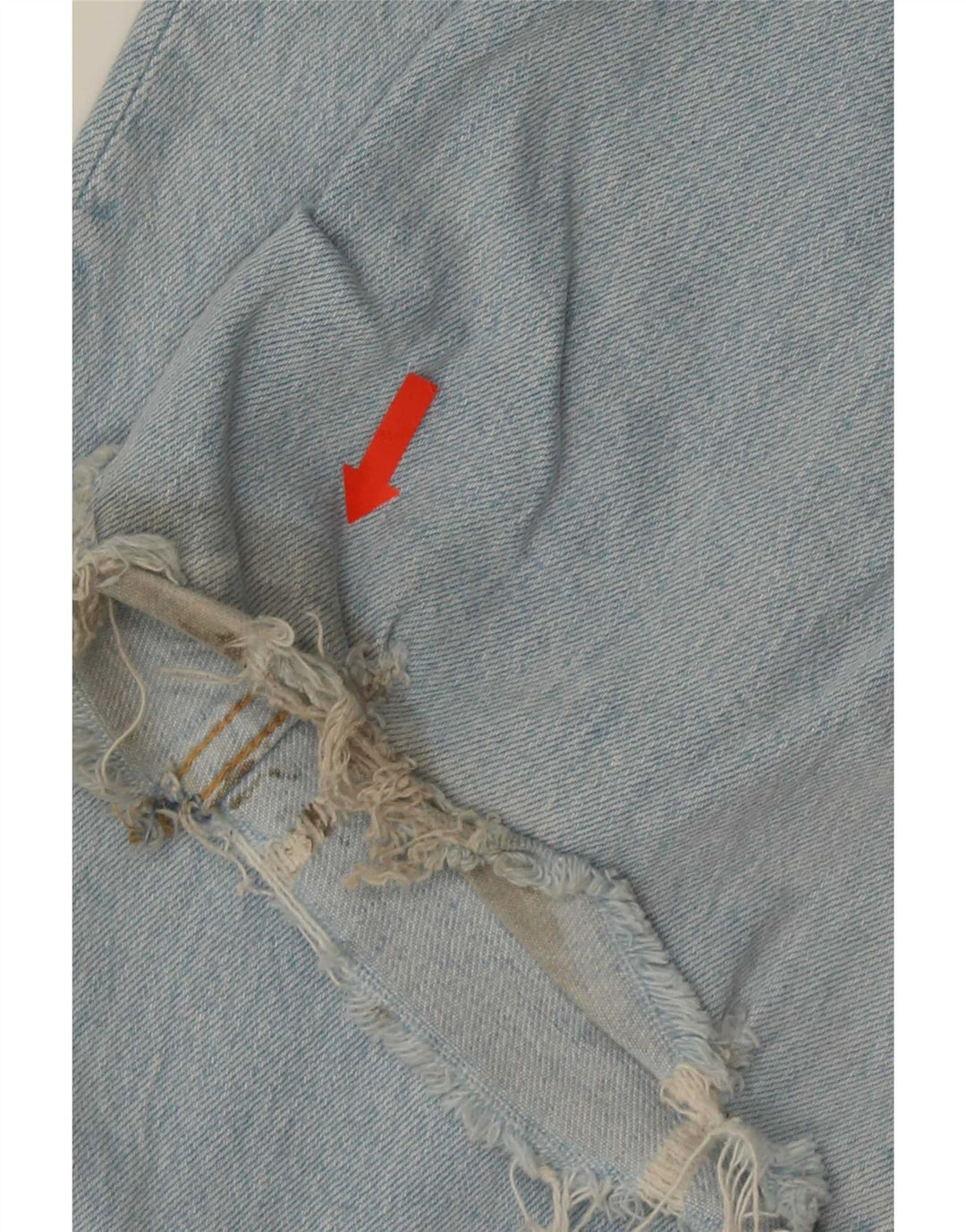 Zara Womens Tall Distressed Flared Jeans EU 34 2XS W24 L36 Blå