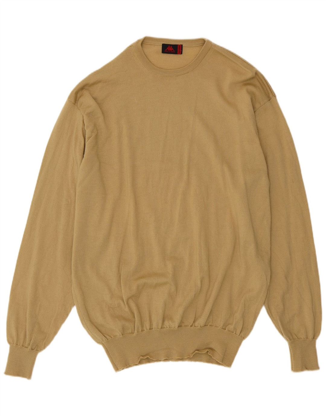 Kappa Herre Crew Neck Jumper Sweater 2XL Beige Virgin Wool