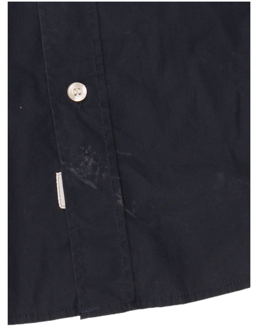 Blauer Herre Militærskjorte Stor marineblå bomuld