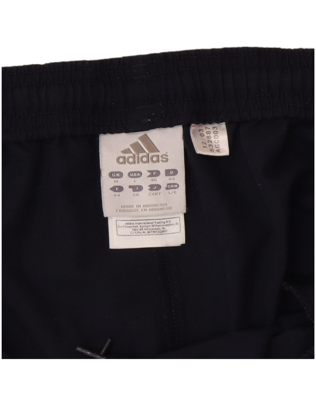 Adidas sportsshorts til kvinder UK 18 XL marineblå polyester