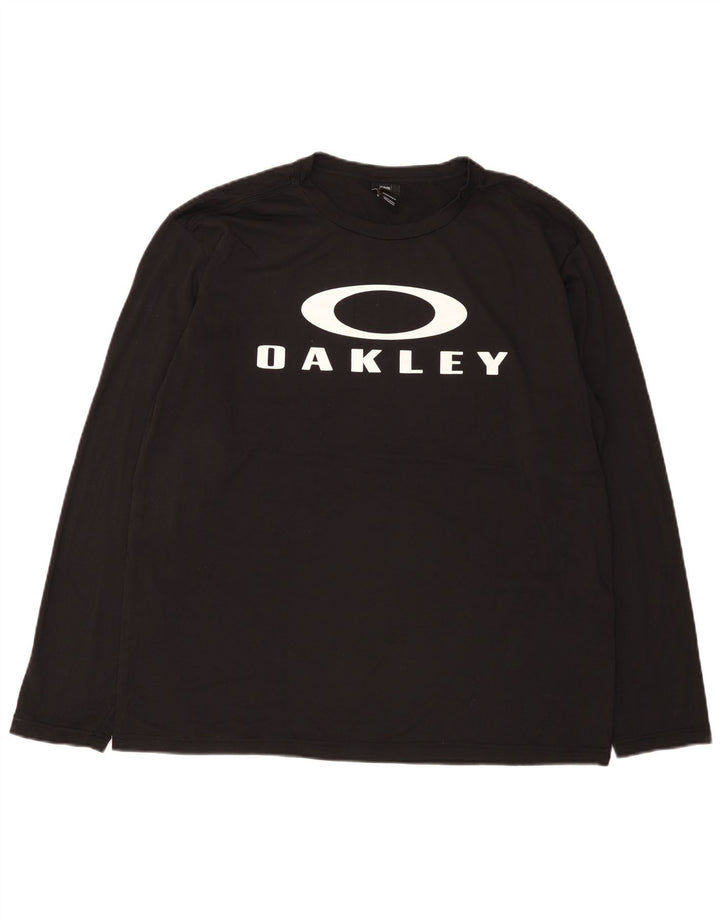 Oakley Herre Grafisk Top Langærmet 2XL Sort
