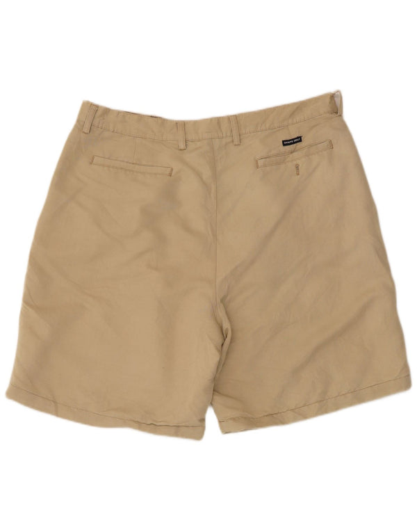 Chaps Herre Golf Pegged Chino Shorts W38 XL Beige Rayon
