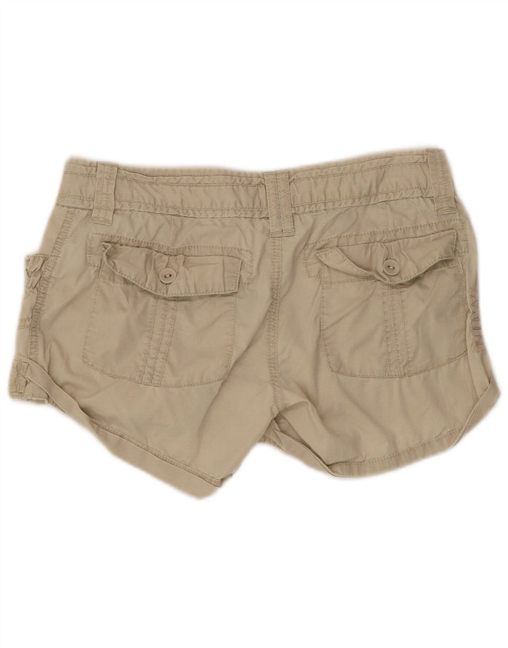 Roxy Womens Hot Pants UK 8 Small W32 Beige Bomuld