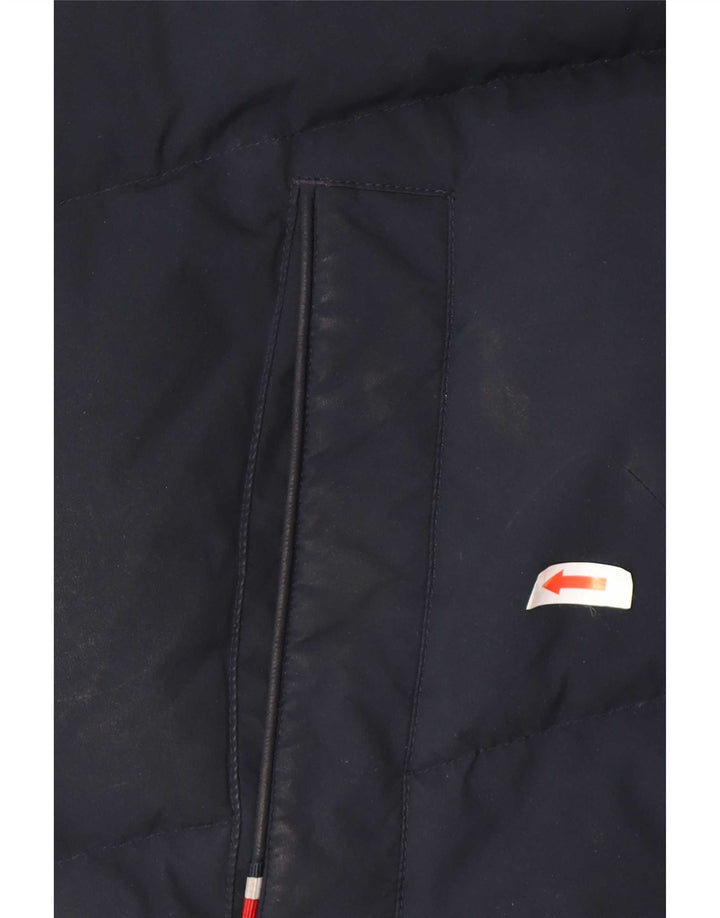 Tommy Hilfiger Herre hættepolstret jakke UK 38 Medium Navy Blue Polyester
