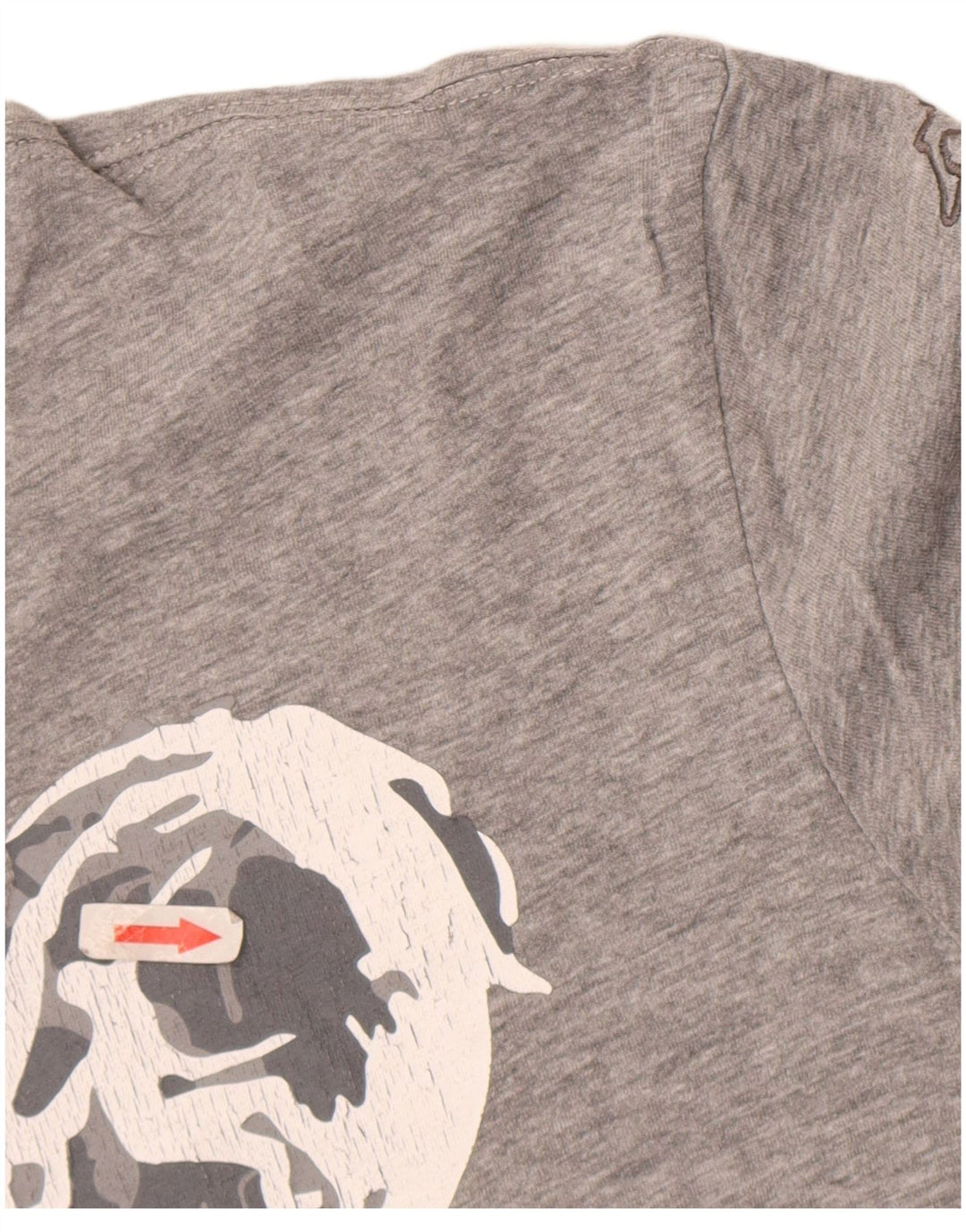 Kappa Herre Grafisk T-Shirt Top Stor Grå