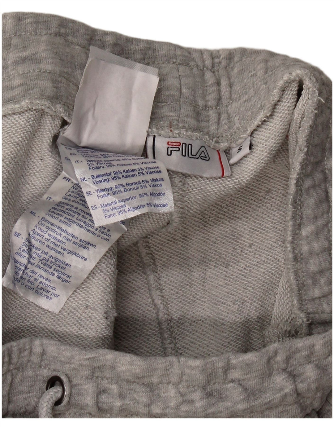 FILA Træningsdragt bukser til mænd Joggers Små grå flækkede bomuld