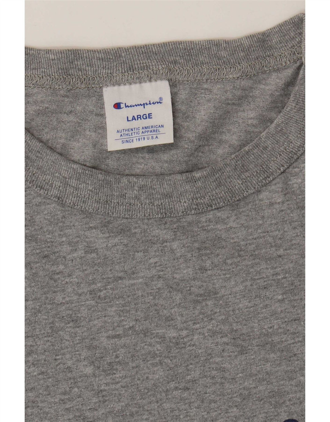 Champion Herre Grafisk T-Shirt Top Stor Grå Flecked
