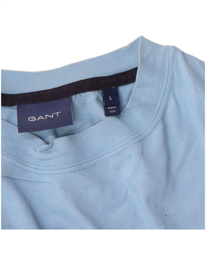 Gant Grafisk T-shirt top til mænd, stor blå