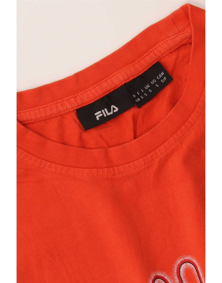 Fila Herre Grafisk T-Shirt Top Lille Orange