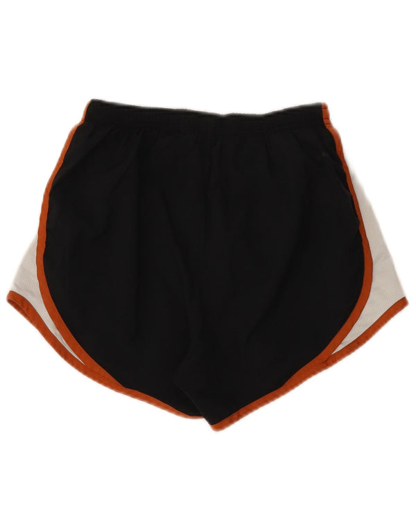 Nike Dame Texas Longhorns Sports Shorts UK 4 XS Sort Colourblock