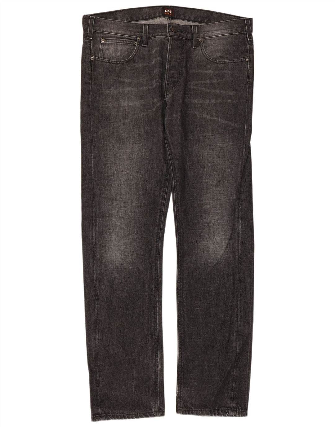 Lee Mens Daren Straight Jeans W36 L34 Grå Bomuld