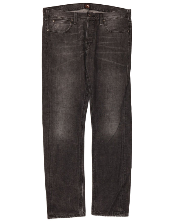 Lee Mens Daren Straight Jeans W36 L34 Grå Bomuld