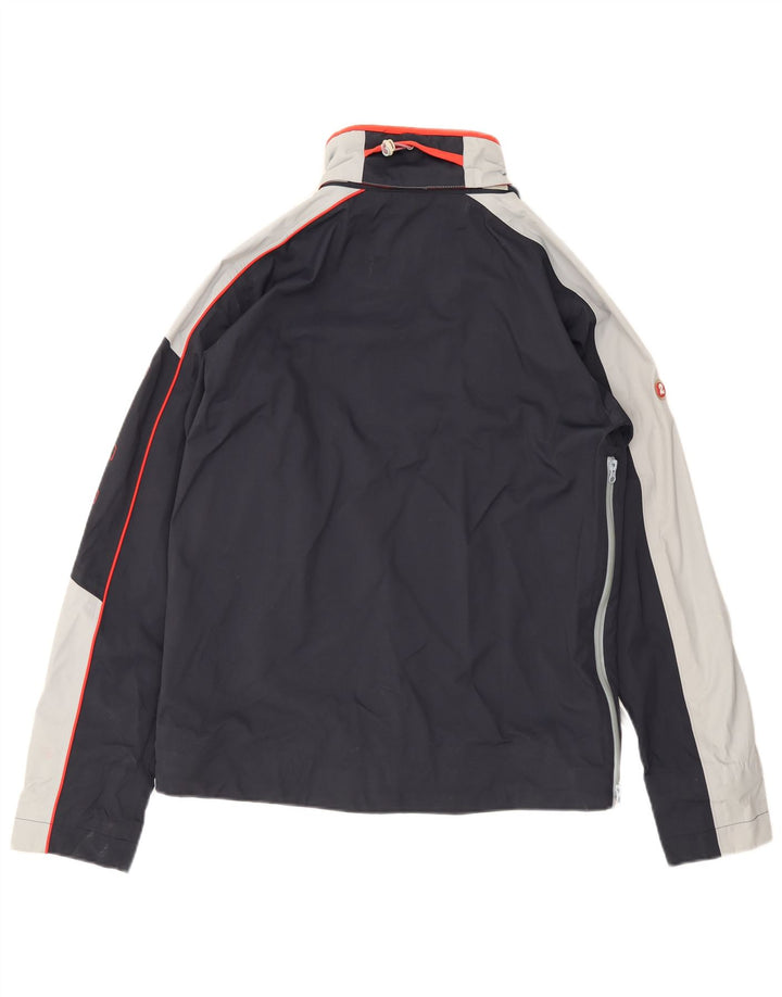Invicta Grafisk regnjakke til kvinder UK 16 Large Navy Blue Colourblock