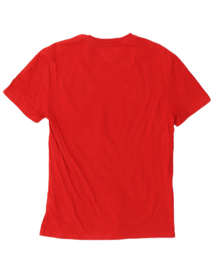 Tommy Hilfiger Herre Regular Fit Grafisk T-Shirt Top Lille Rød