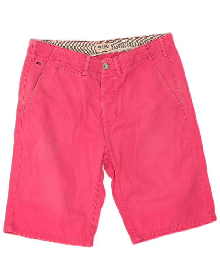 Tommy Hilfiger Herre Chino Shorts W30 Medium Pink Bomuld