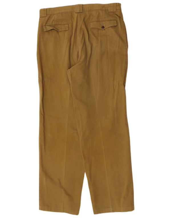 AUSTRALIAN L'ALPINA Mens Pegged Chino Trousers W34 L32 Khaki Cotton