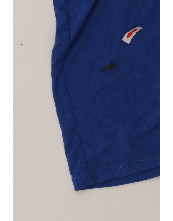 Nike Herre Athletic Cut Grafisk T-Shirt Top XL Blå Polyester
