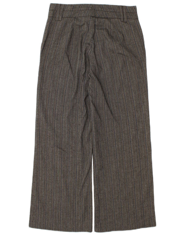 Stefanel Kvinder Casual Bukser med brede ben EU 34 XS W25 L28 Brun stribet