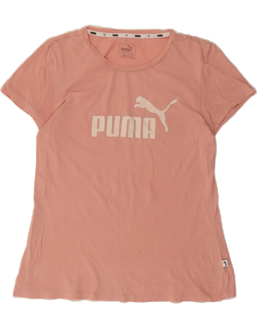 PUMA Womens Graphic T-Shirt Top UK 14 Medium Pink Vintage Puma and Second-Hand Puma from Messina Hembry 