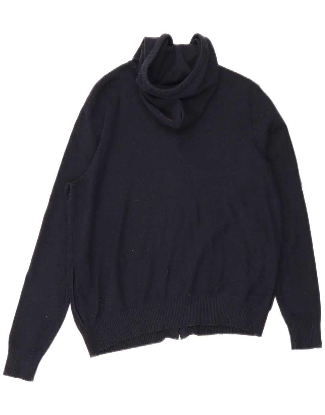 Marks & Spencer Damestrik Hættetrøje med lynlås UK 12 Medium Navy Blue