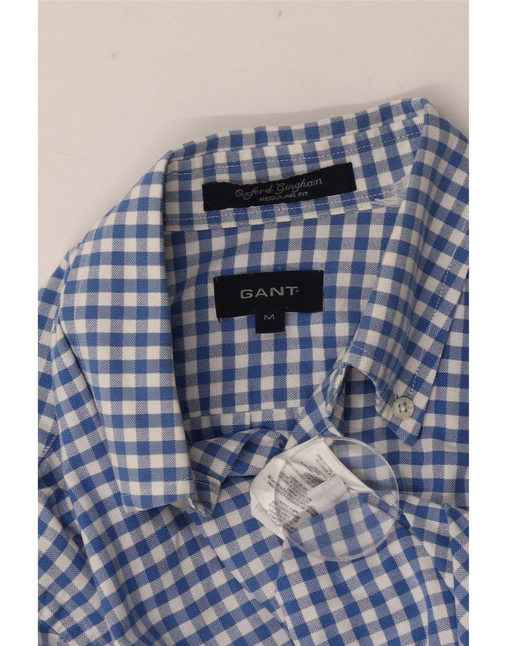 Gant Herre Regular Fit skjorte Medium Blue Gingham Cotton