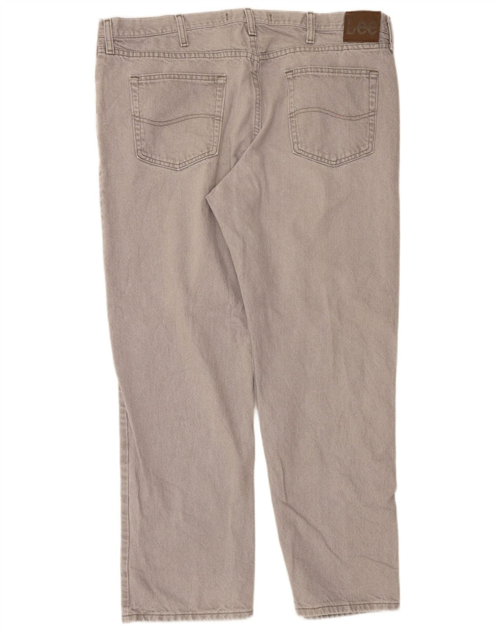 Lee Herre Regular Fit Straight Jeans W42 L30 Grå Bomuld
