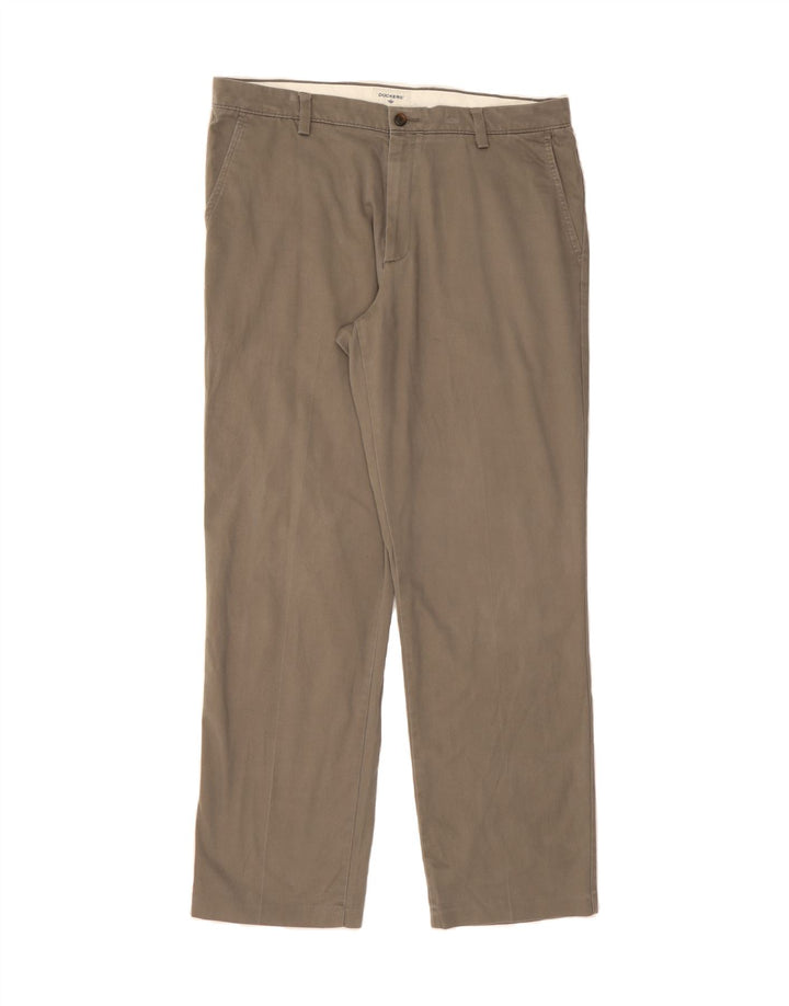 DOCKERS Mens Classic Fit Chino Trousers  W38 L32 Grey Cotton Vintage Dockers and Second-Hand Dockers from Messina Hembry 