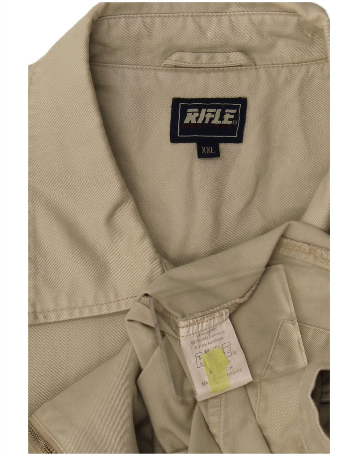 Rifle Herre Bomber Jacket UK 44 2XL Grøn Bomuld