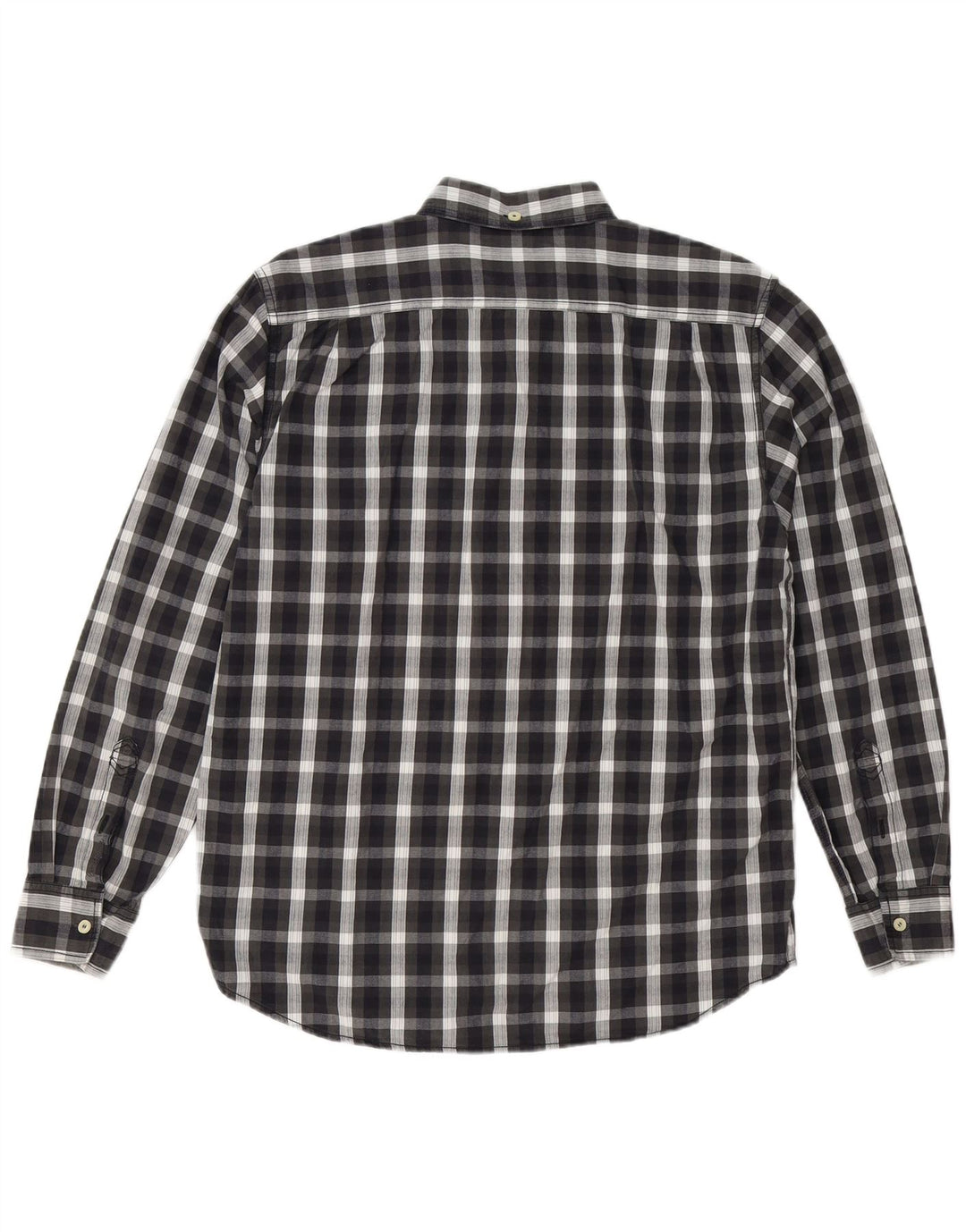 Wrangler herreskjorte medium sort ternet bomuld
