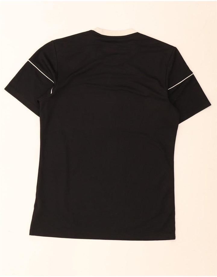 Adidas Herre Climalite T-Shirt Top Lille Sort Colourblock Polyester