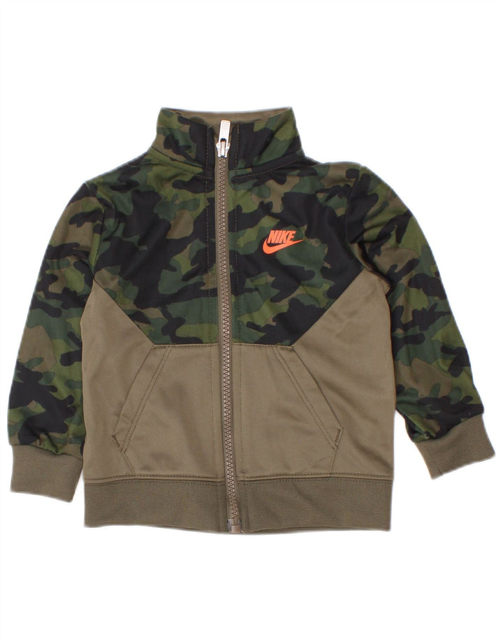 Nike Baby Boys træningsdragt topjakke 9-12 måneder Khaki Camouflage Polyester