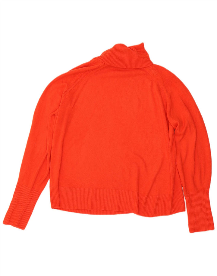 Marks & Spencer Dame Roll Neck Jumper Sweater UK 16 Large Red