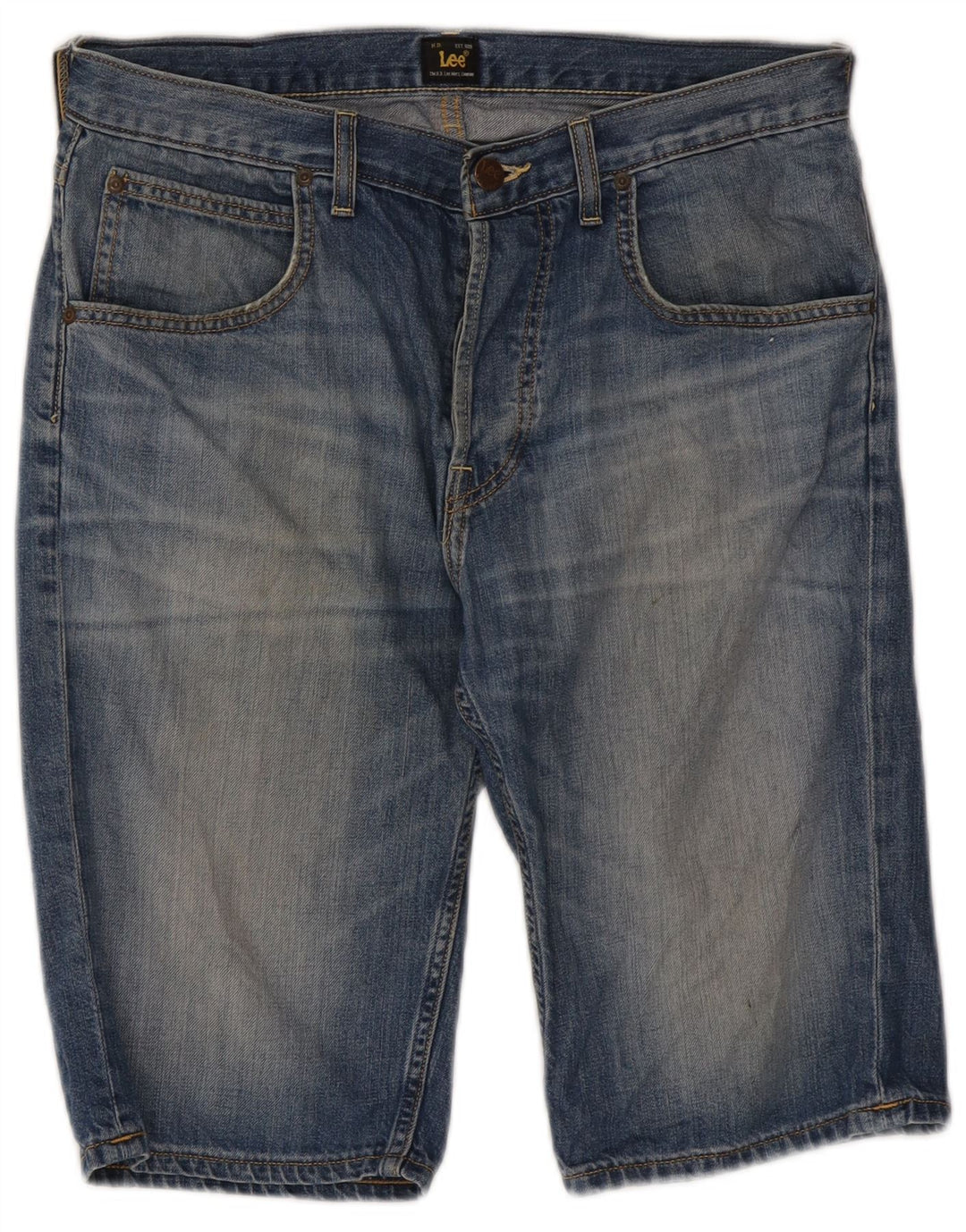 Lee Herre denimshorts W31 Medium Blue Bomuld