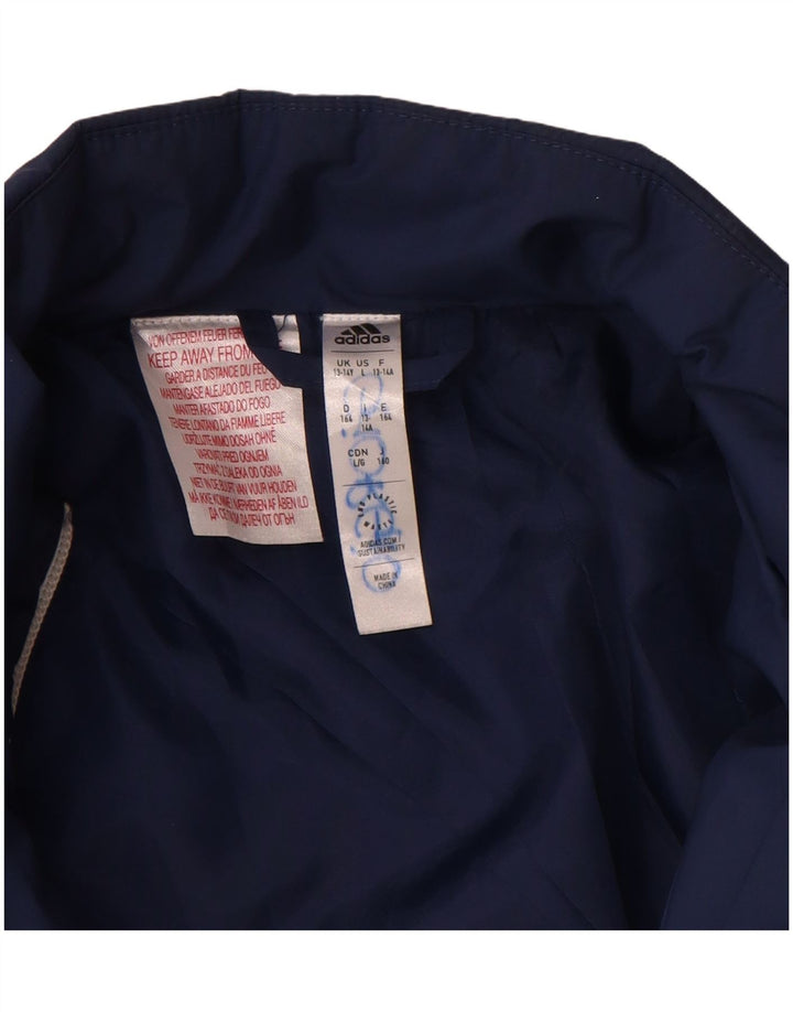 Adidas drenge grafisk polstret jakke 13-14 år marineblå polyester