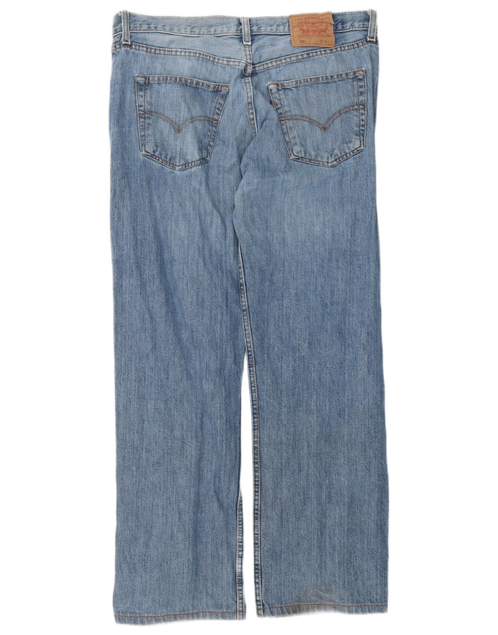 Levi's Herre 501 Straight Jeans W38 L30 Blå Bomuld